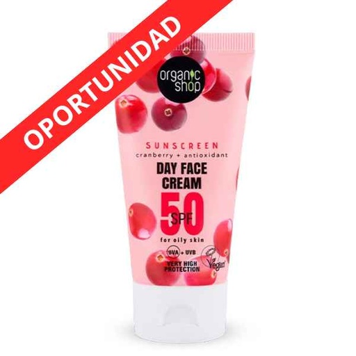 [189193] Crema De Día Facial Con Protección Solar Arándano - Organic Shop