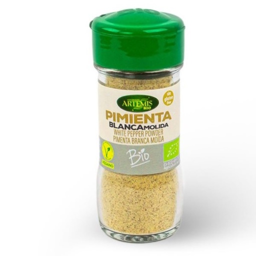 [09220] Especia Pimienta Blanca Molida 38Gr Bio Sin Gluten - Artemis