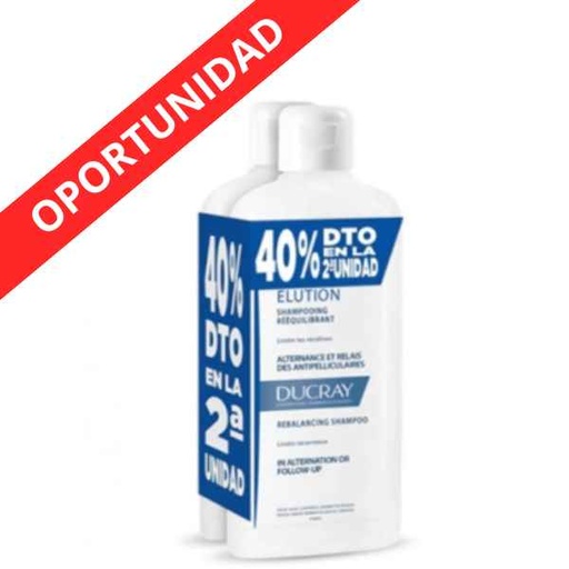 [139216] Champú Elution 2X400Ml -40% En La 2ª Unidad - Ducray