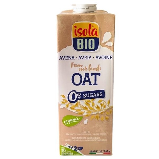 [060089] Bebida Vegetal De Avena 0% Azucar Bio 1L- Isola