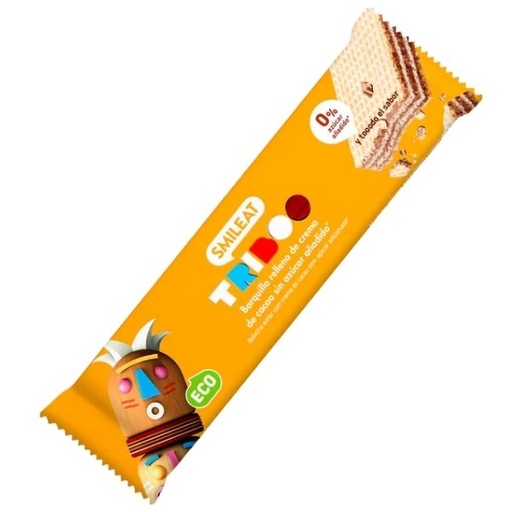 [205907] Barquillo Relleno De Crema Cacao Bio 90 Gr S/A