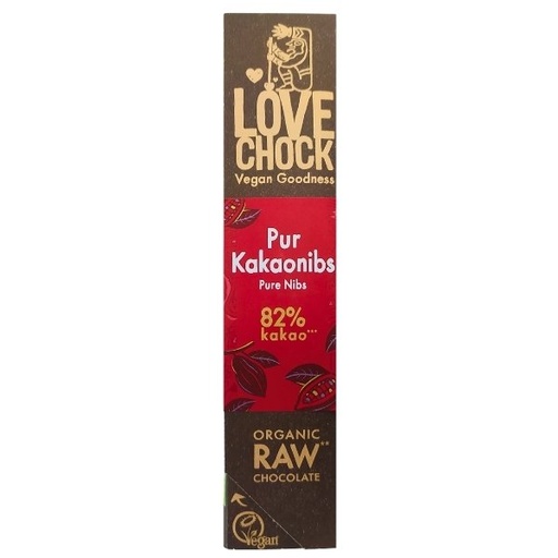 [205911] Barrita Chocolate Negro Eco 82% Cacao- Lovechock