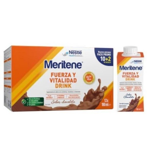 [205918] Meritene Drink Chocolate (10+2X180 Ml)