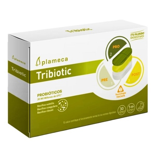 [0505435] Tribiotic 30 Comprimidos - Plameca