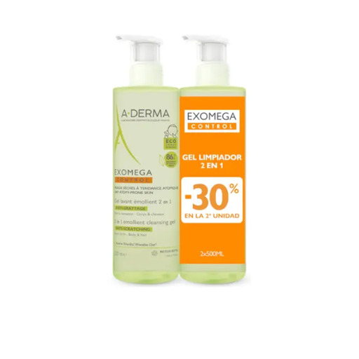 [500074] Duplo Exomega Control Gel 2X500 Ml - A Derma