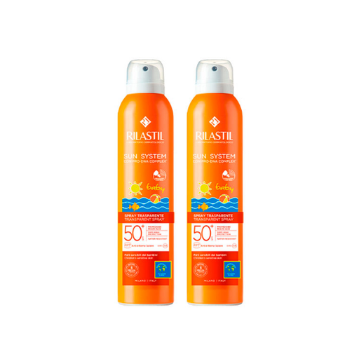 [500117] Duplo 2x1 Spray Solar Baby Trasparente 50+ Spf - Rilastil