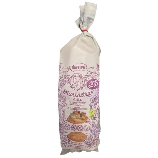 [400056] Tostadas De Pan Mariñeiras Con Chia Bio 180G - Daveiga