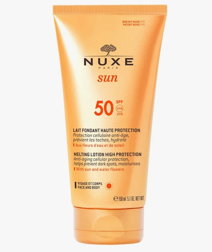 [500134] Leche Fundente Rostro Y Cuerpo Spf 50+ 150 Ml - Nuxe