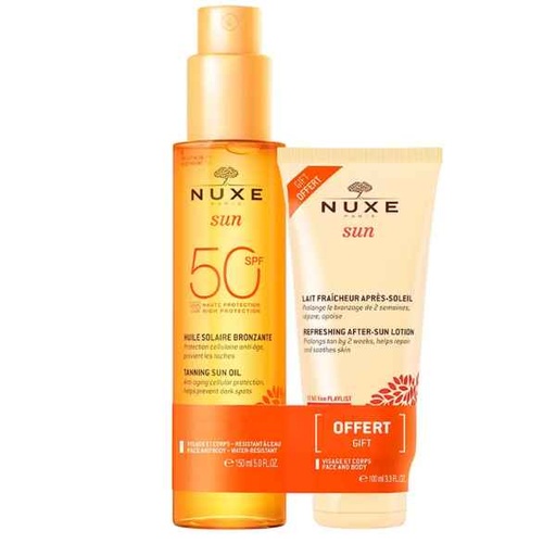 [500135] Aceite Bronceador   Rostro Y Cuerpo Spf 50+ - Nuxe