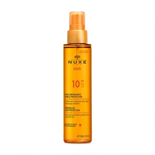 [500137] Aceite Bronceador Rostro Y Cuerpo Spf 10+ 150 Ml - Nuxe