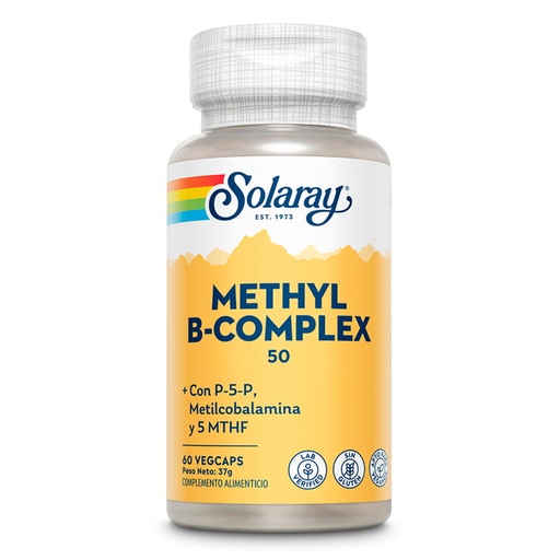 [300128] Menthyl B-Complex 50 - 60 Vegcápsulas - Solaray