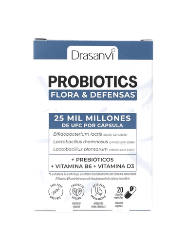 [300138] Probiotics Flora & Defensas 20 Caps - Drasanvi