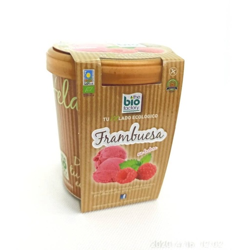 [400069] Helado Frambuesa Vegano Bio 480 Ml - The Bio Factory