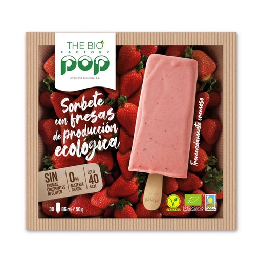 [400076] Biopop Fresa X3 Vegano - The Bio Factory