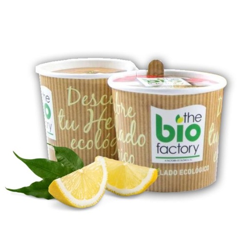 [400081] Helado Sorbete De Limón Vegano 100 Ml - The Bio Factory