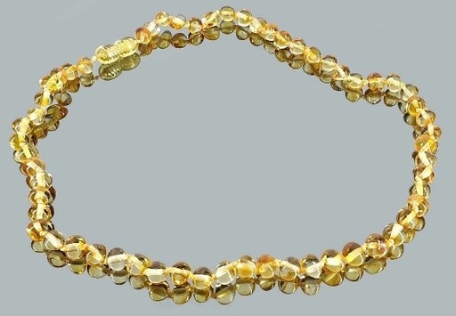 [700064] Collar Bola Irregular Ambar Miel 