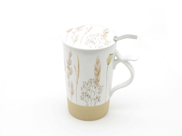 [700091] Taza De Té Peonia De Porcelana China -Teamug
