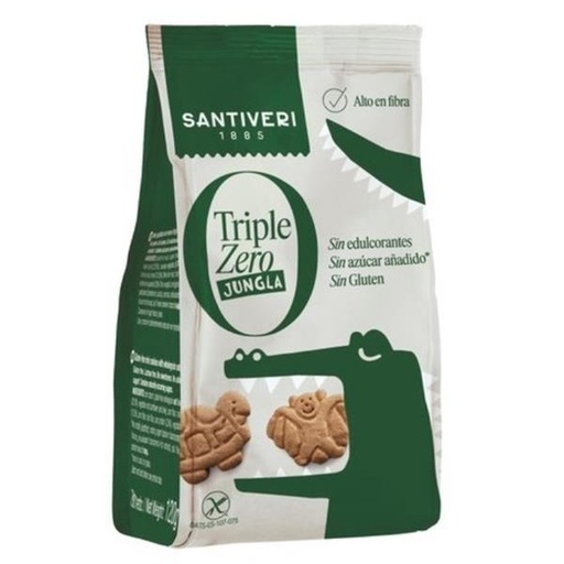 [400191] Galletas Jungla Triple Zero 120 G - Santiveri