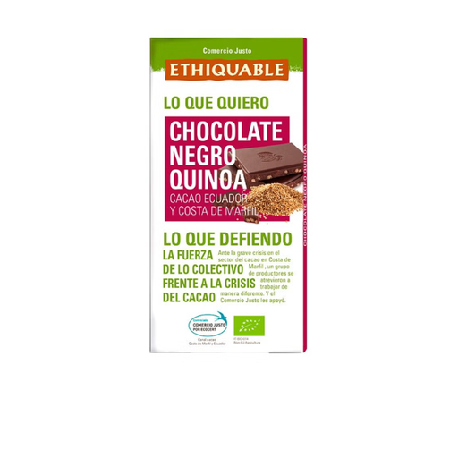 [400226] Chocolate Negro Con Quinoa Bio 100 G - Ethiquable