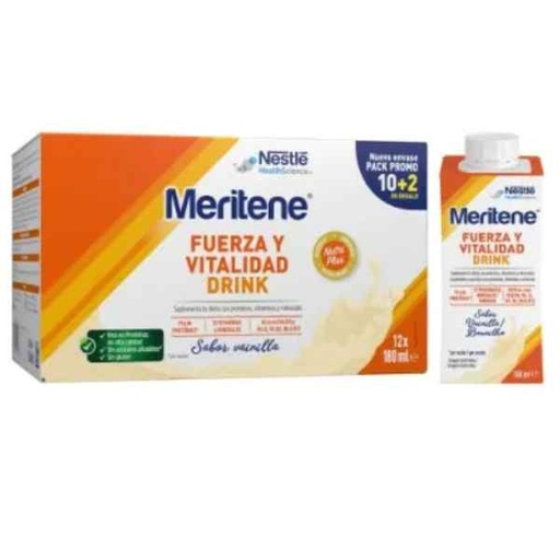 [300320] Meritene Drink Vainilla 10+2 180 Ml. - Nestle