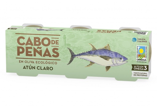 [400433] Atun Claro Aceite De Oliva V.E. 70X3 Ecologico - Cabo De Peñas
