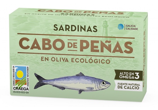 [400440] Sardina Aceite Oliva V.E. Ecologico - Cabo De Peñas