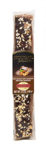 [400352] Turrón Blando Con Avellanas Y Chocolate Negro 100 G - Nougat
