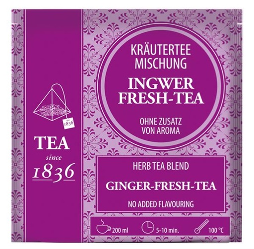 [400375] Pirámide De Té Ingwer Fresh-Tea 4 G - Tea