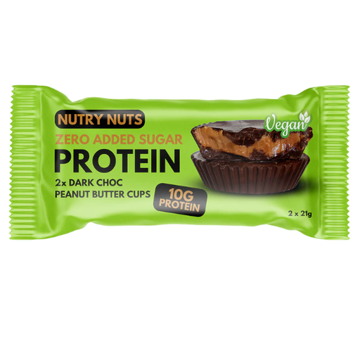 [400424] Dark Choc Peanut Butter Cups 2X21G - Nutry Nuts