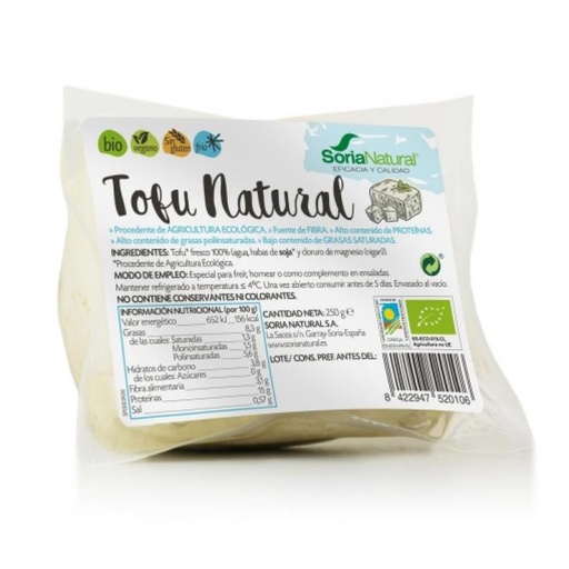 [400454] Tofu Natural 250 Gr- Soria Natural