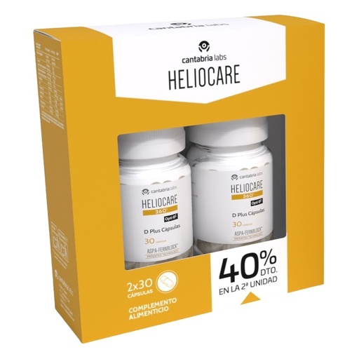 [300399] Duplo Heliocare 360 º D Plus 2x30 Capsulas 2ª Ud. 40% Dto. - Cantabria Labs