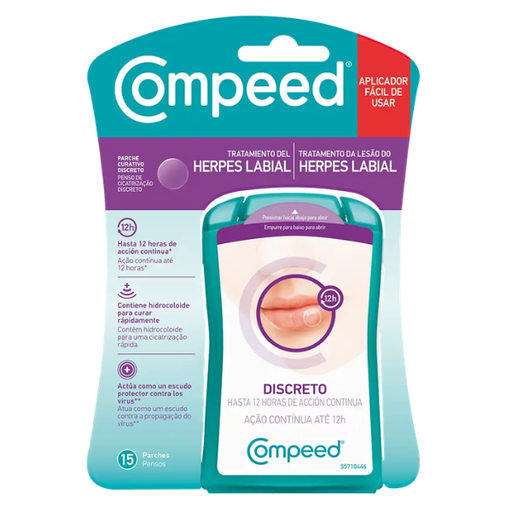 [600078] Apósito Herpes Labial Discreto 15 Unidades - Compeed