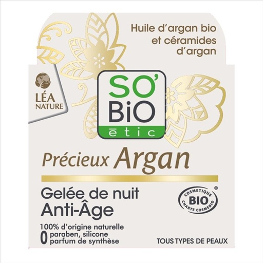[500463] Gel Noche Antiedad Argan 40 Ml. - So Bio
