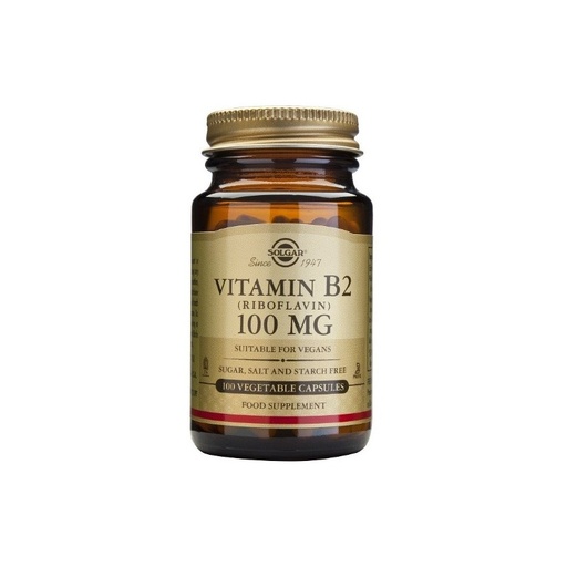 [300420] Vitamina B2 100 Mg 100 Capsulas - Solgar