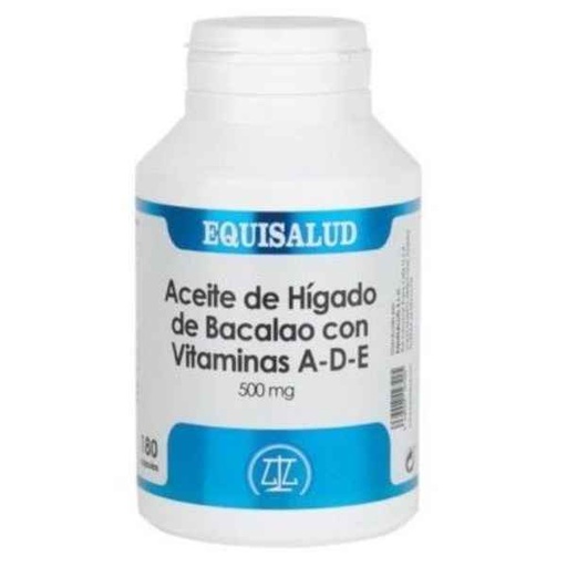 [300443] Higado De Bacalao Con Vitaminas A-D-E 500 Mg. 180 Perlas - Equisalud