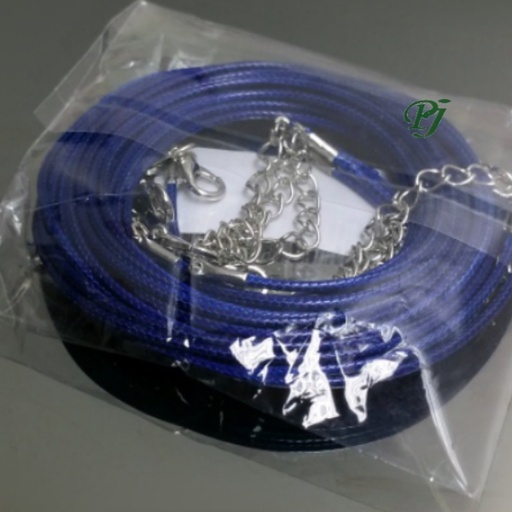 [10609] Gargantilla Cordon Algodon Azul 