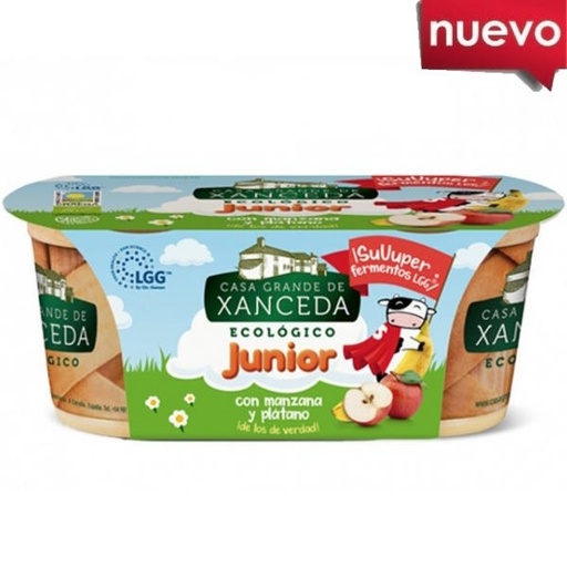 [060050] Yogur Junior Manzana Y Platano 2X125Gr - Xanceda