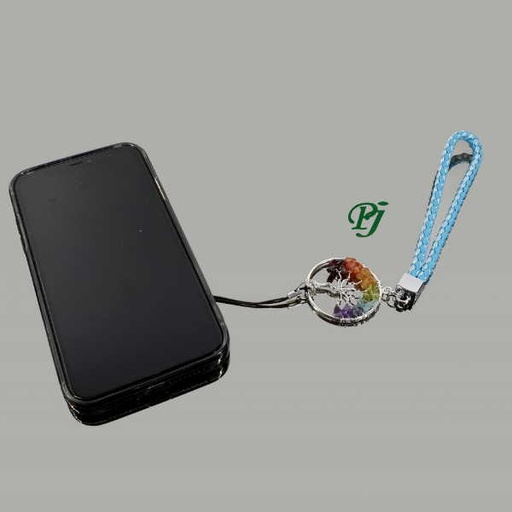 [100252] Pulsera Para Movil Azul Arbol Chacras - Promineral