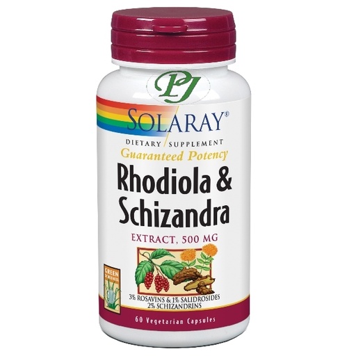 [0501539] Rhodiola-Schizandra 60 Cápsulas 500 Mg. - Solaray