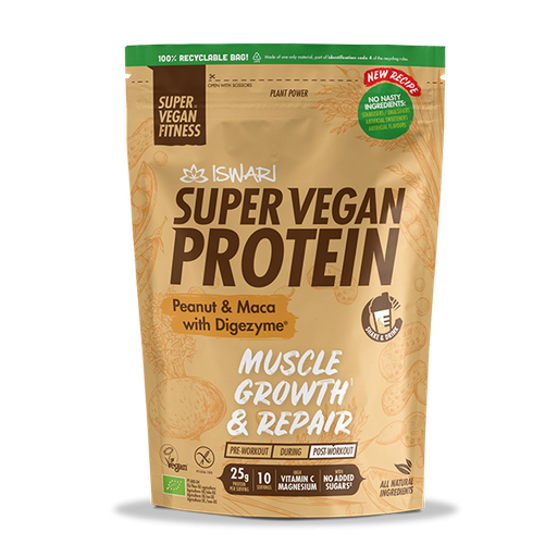 [175441] Super Vegan Protein Cacahuete Y Maca 400 Gr. - Iswari