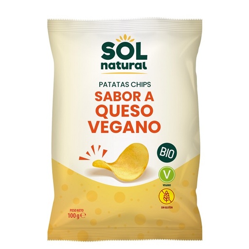 [045585] Sol Patatas Fritas Sabor Queso Vegano 100Gr.
