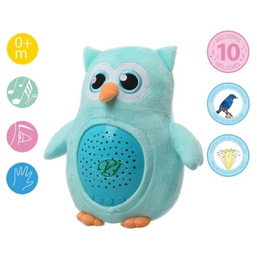 [139099] Kiokids Proyector Luz Noche Buho Azul