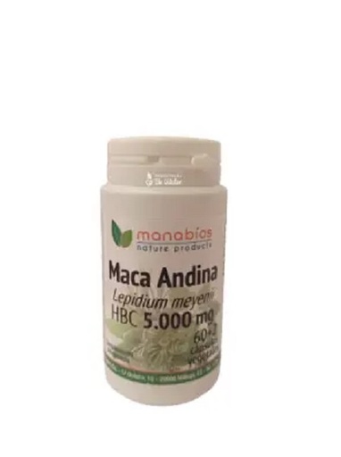 [0504763] Manabios Maca Andina Hbc 60+2 Cápsulas 5000Mg.