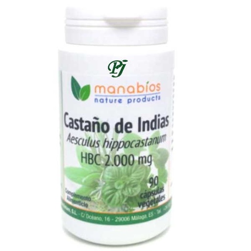 [0504013] Manabios Castaño De Indias 2000 Mg 90Caps.