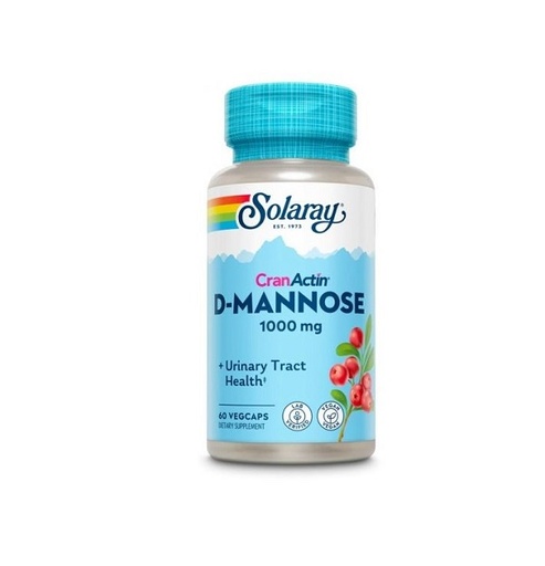 [0504705] D-Mannose Cranactin 1000 Mg. 60 Cápsulas - Solaray