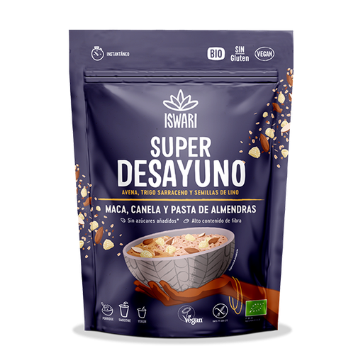 [205845] Superdesayuno Maca, Canela Y Pasta Almendra 360 Gr. - Iswari