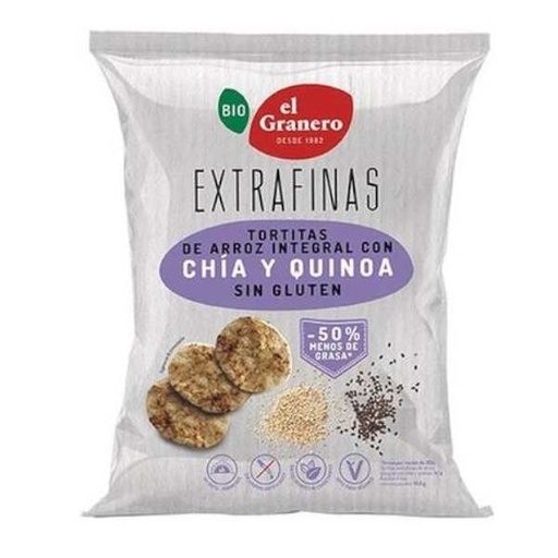 [041264] Tortitas Extrafinas Arroz Int. Chia-Quinoa 60Gr.