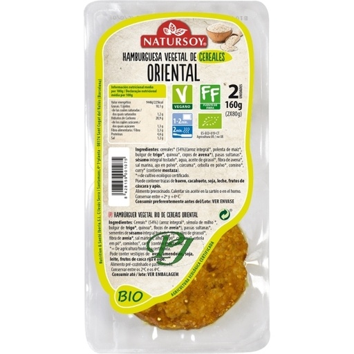 [03457] Hamburguesa Cereales Oriental - Natursoy