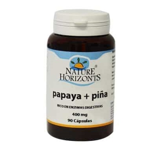 [0505229] Papaya + Piña 400 Mg 90 Capsulas Nature Horizonts