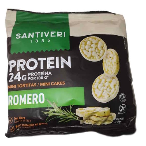 [041283] Mini Tortitas Protein Romero 50Gr - Santiveri